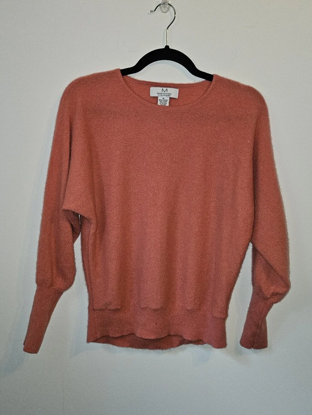 Magashoni Cashmere Pink Coral Sweater Medium